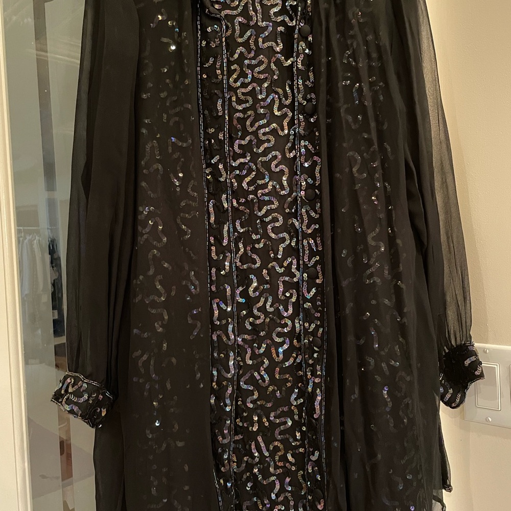 Ladies new Black Laurence Kazar dress outfit size XL
